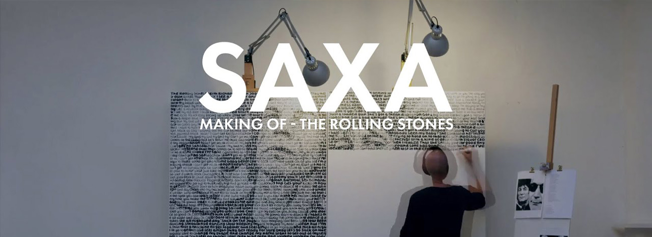 Saxa Making of Rolling Stones Video Banner button
