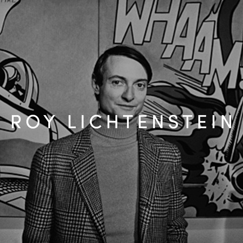 Roy Lichtenstein Premium Modern Art Button Artist